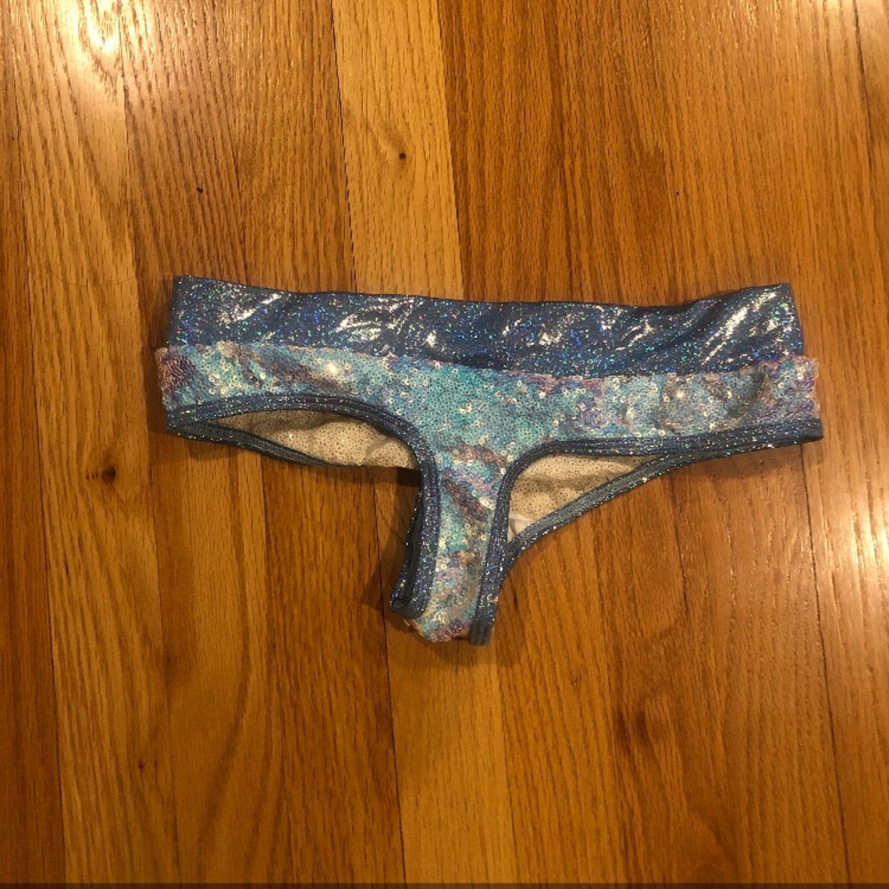 Sparkly Sequin Rave Bottoms (Thong Back) *UNWORN* - Picture 3 of 5